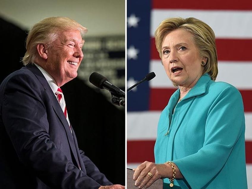 exclusive – breitbart gravis poll hillary clinton donald trump now neck and neck ending august