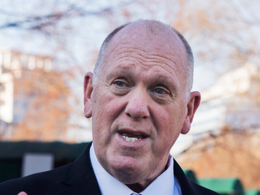 White House border czar Tom Homan speaks to reporters at the White House, Tuesday, March 4