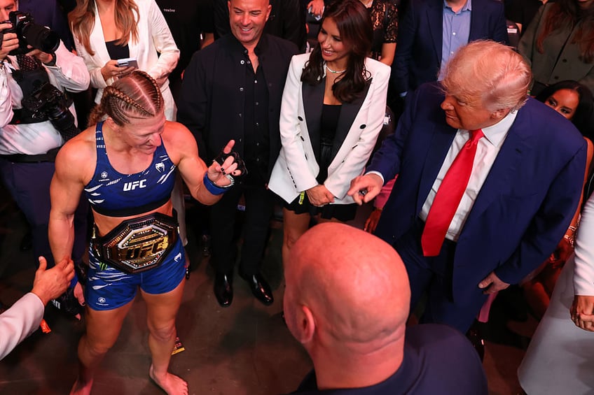 exclusive ufc fans react to trumps attendance at fights hes one of us