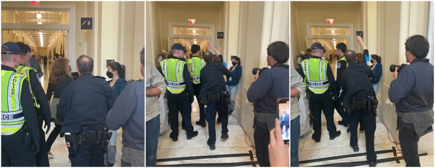 exclusive video pro palestinian insurrectionists occupy federal house office building in washington dc