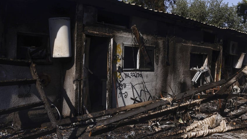 A home destroyed during conflict.