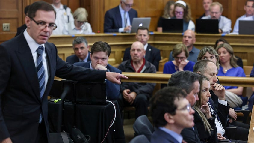 Lawyer Hank Brennan in court during the Karen Read trial.