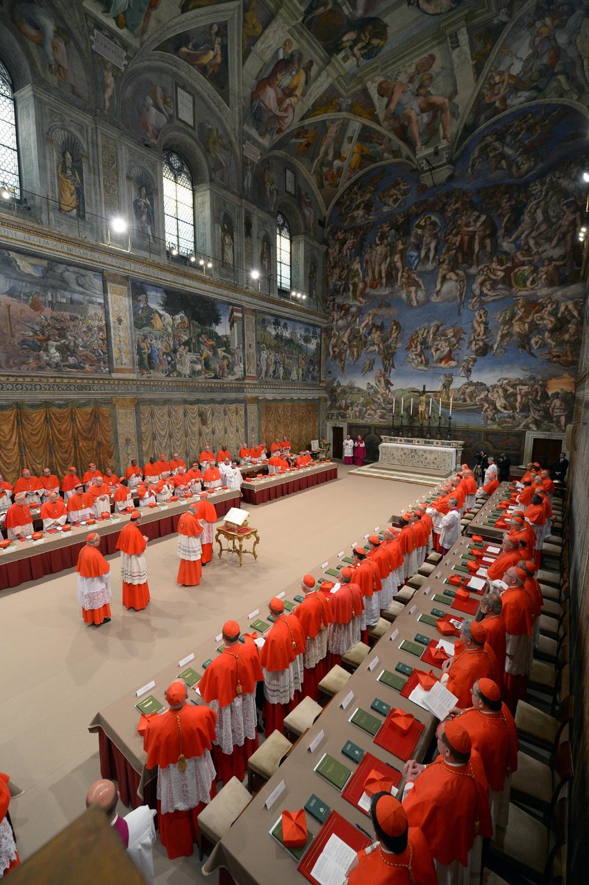 explainer the catholic churchs process for the death of a pope and the election of a new one