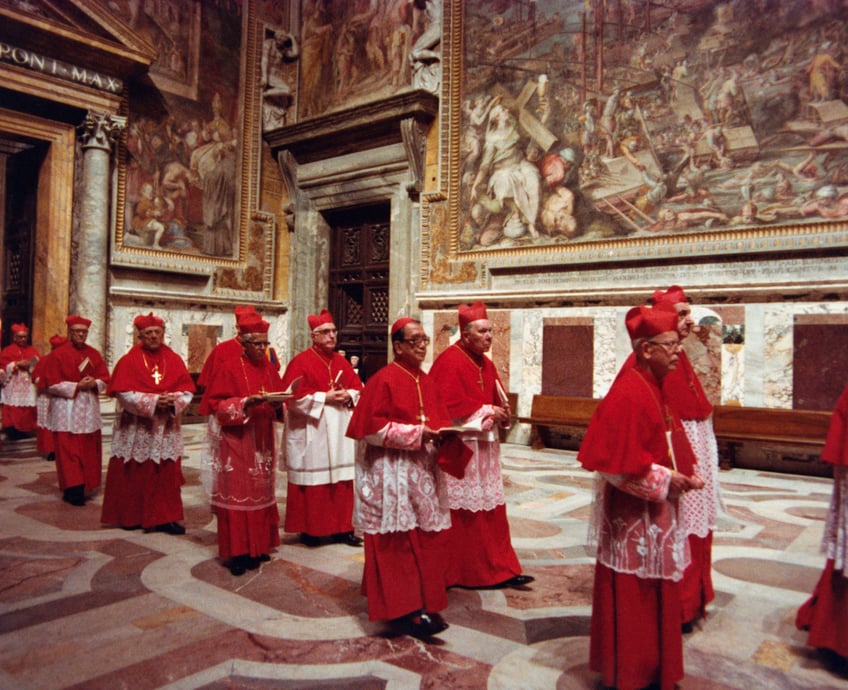 explainer the catholic churchs process for the death of a pope and the election of a new one