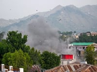 Explosions and fire on the contested India-Pakistan border