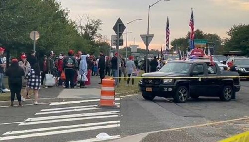 explosives reported near trump rally on long island as police hunt for suspect