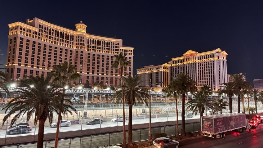 A view of the Bellagio on the Las Vegas Strip.