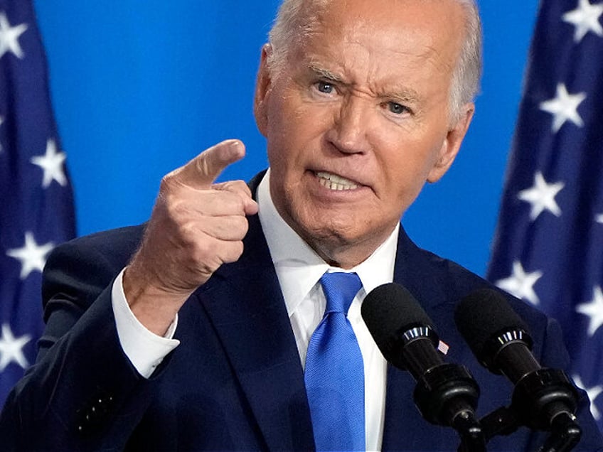 President Joe Biden speaks at a news conference Thursday July 11, 2024, on the final day o