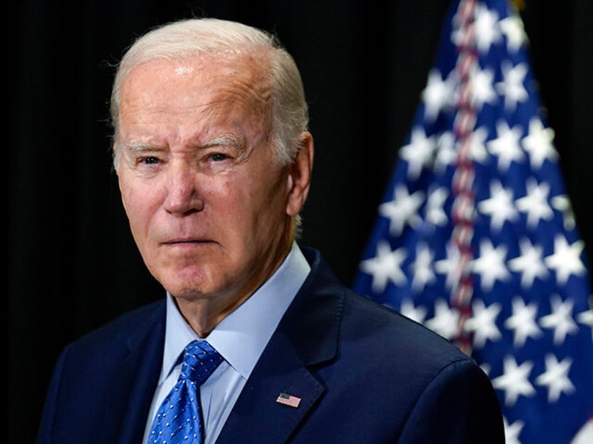 President Joe Biden speaks to reporters in Nantucket, Mass., Sunday, Nov. 26, 2023, about