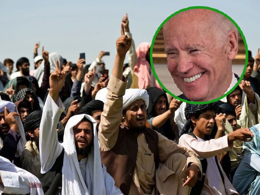 Taliban Rejoice, Biden Smiles Javed Tanveer_AFP via Getty Images