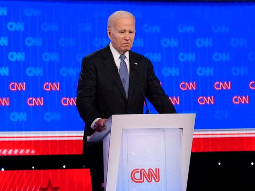 President Joe Biden, right, and Republican presidential candidate former President Donald