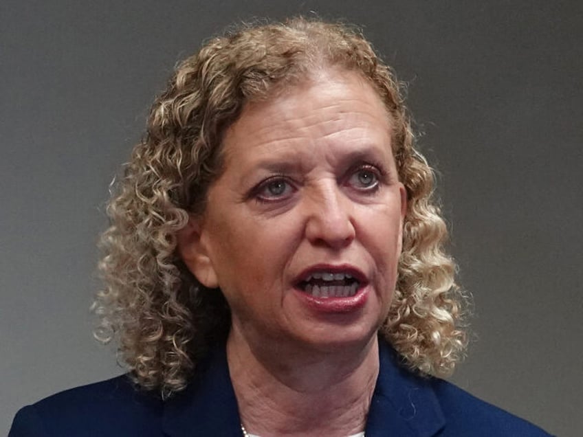 U.S. Rep. Debbie Wasserman Schultz speaks at a news conference on Thursday, Jan. 30, 2025,