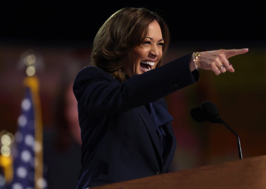 CHICAGO, ILLINOIS - AUGUST 22: Democratic presidential candidate, U.S. Vice President Kama