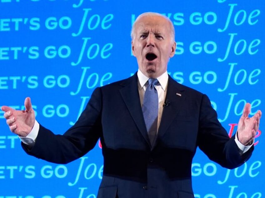 President Joe Biden visits a presidential debate watch party, Thursday, June 27, 2024, in