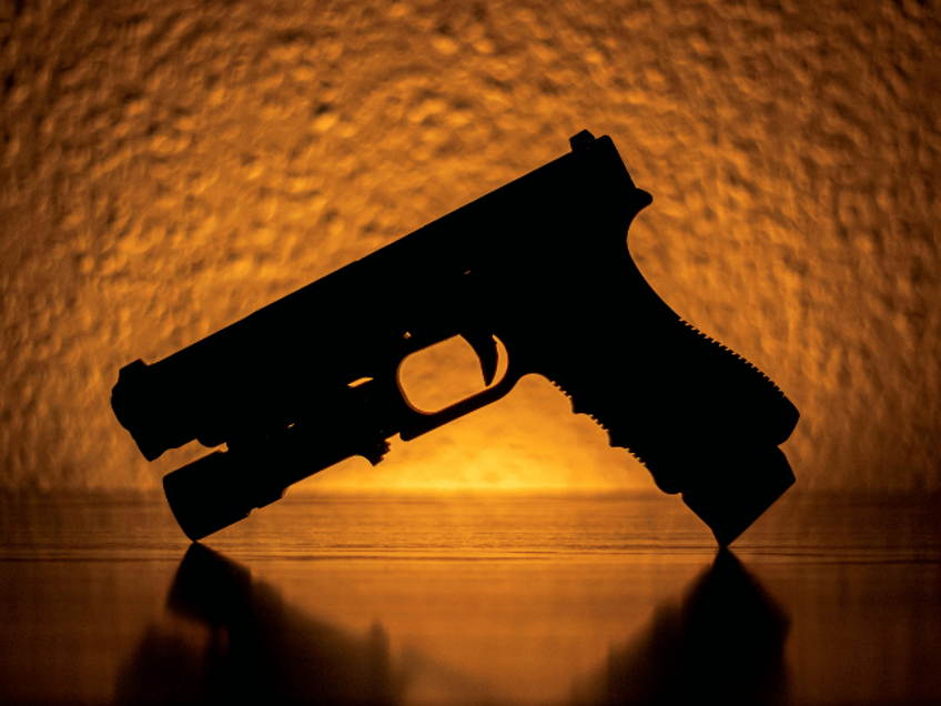 silhouette of a pistol
