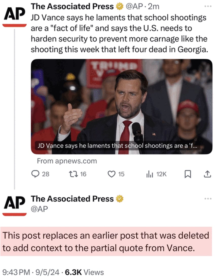 fact of life harris disinfo campaign against vance peddles deleted ap propaganda