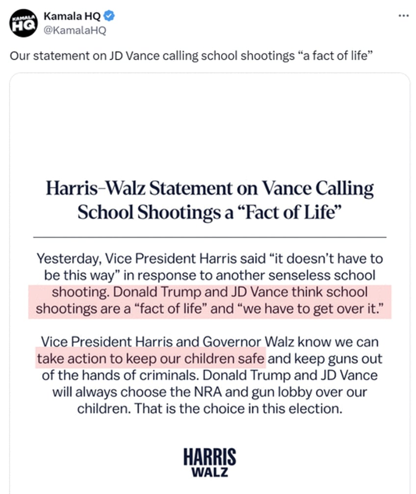 fact of life harris disinfo campaign against vance peddles deleted ap propaganda