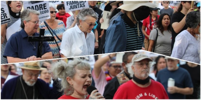 fail sick of ice sick of trump in san antonio fizzles less than 80 people attend