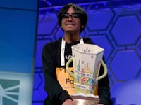 Faizan Zaki wins the Scripps National Spelling Bee a year after finishing runner-up