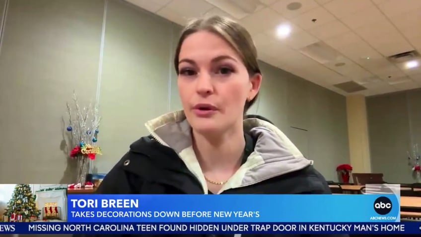 Christmas tree debate segment screenshot GMA