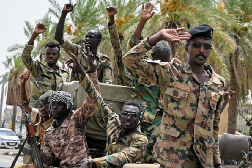 Members of Sudan's armed forces in Port Sudan