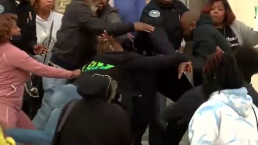 Courthouse brawl caught on video after confrontation involving missing woman’s family