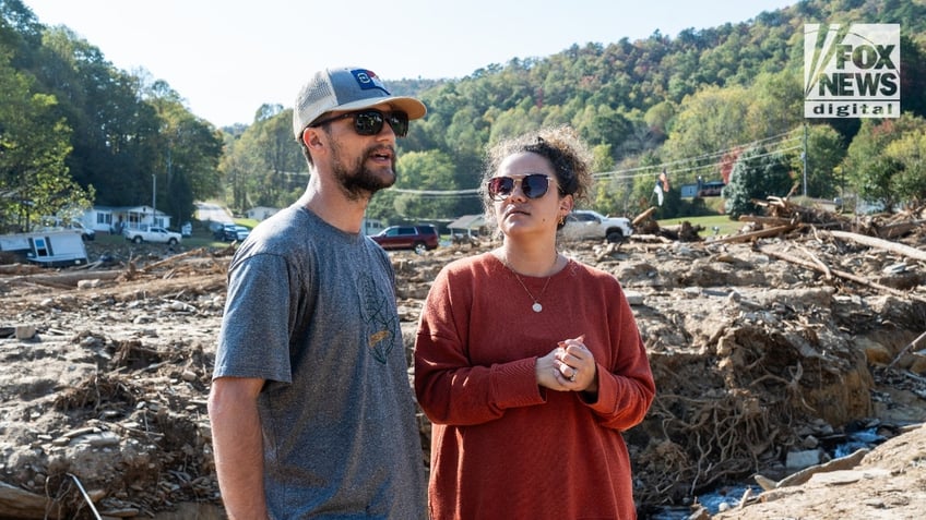 Jesse and Mekenzie Craig stand in 'Craigtown'