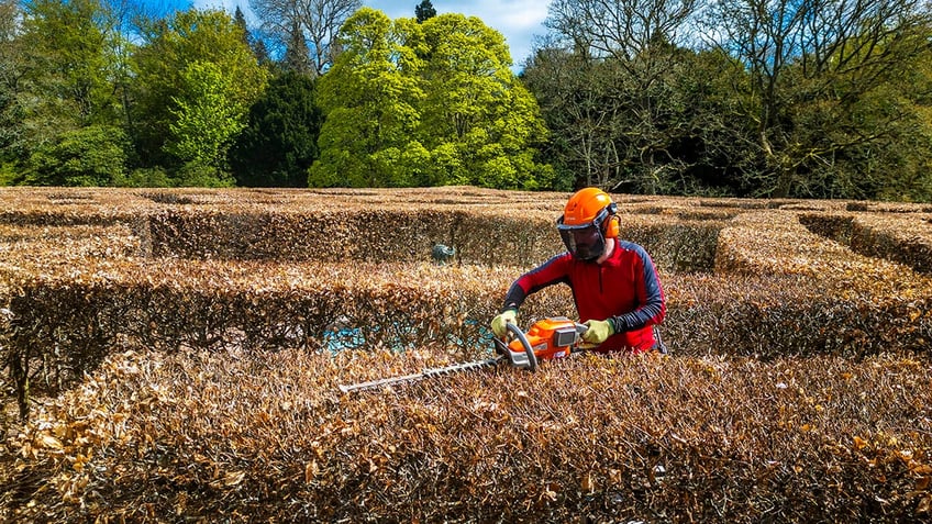 Gardener working