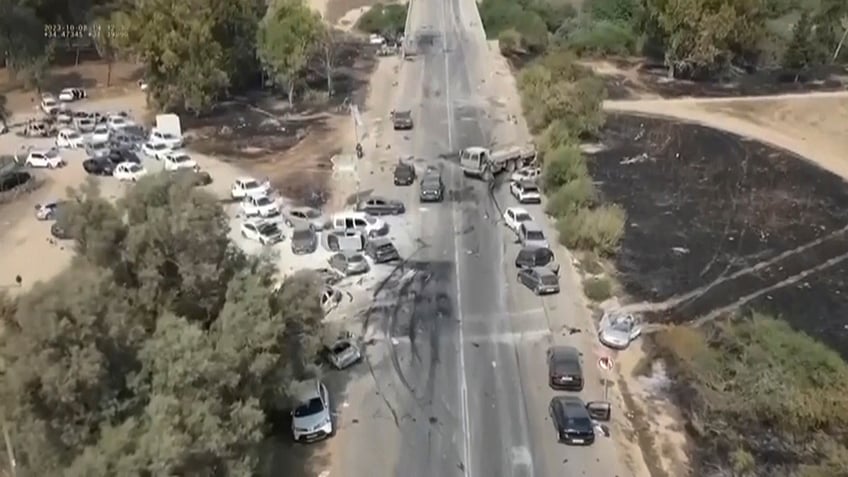 Cars on a road