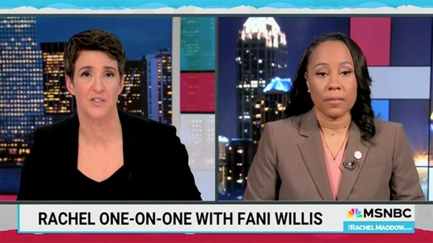 Fani Willis and Rachel Maddow