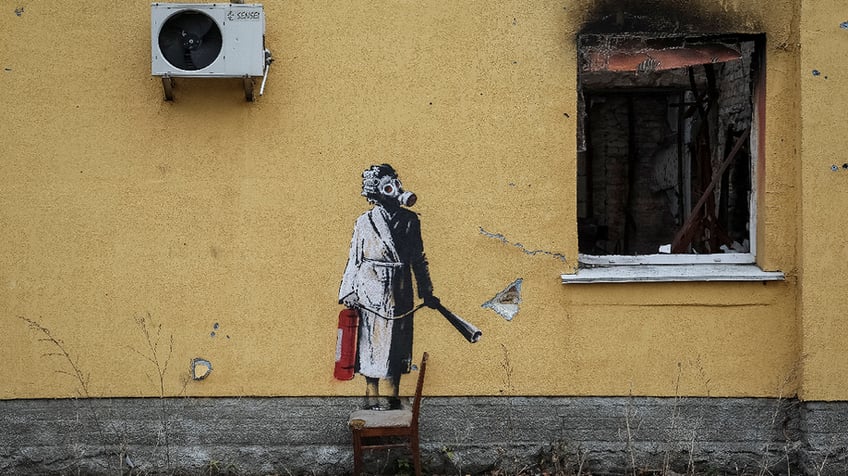 Banksy mural in Ukraine