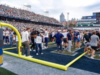 Fans topple goal posts as Georgia Tech upsets fourth-ranked Miami in ACC thriller