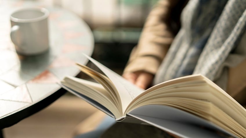 Person reading book