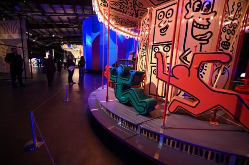 A Keith Haring-painted carousel graces the first amusement park made by contemporary artists of the 20th century