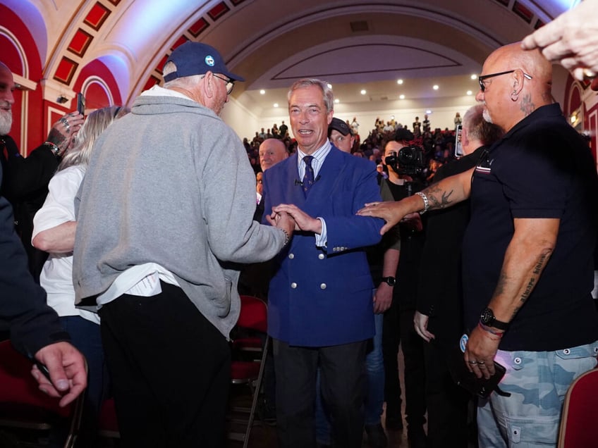 farage tells packed rally the peoples army is changing the course of british history again