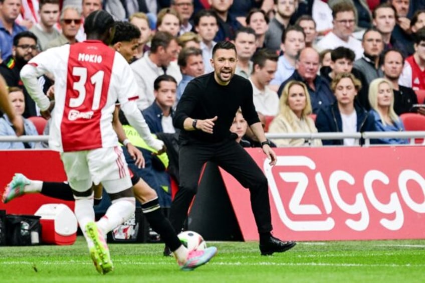 Francesco Farioli said he resigned as Ajax coach because of a difference of opinion with t