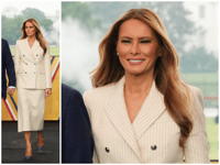 Fashion Notes: First Lady Melania Trump Attends Army Parade in Adam Lippes Suit, Christian Louboutins
