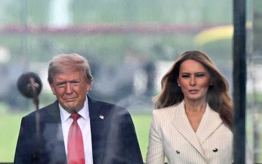 fashion notes first lady melania trump attends army parade in adam lippes suit christian louboutins