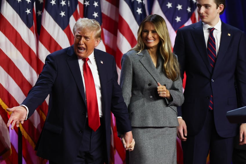 fashion notes melania trump celebrates husbands victory in timeless dior