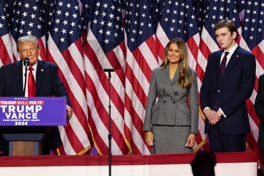 fashion notes melania trump celebrates husbands victory in timeless dior