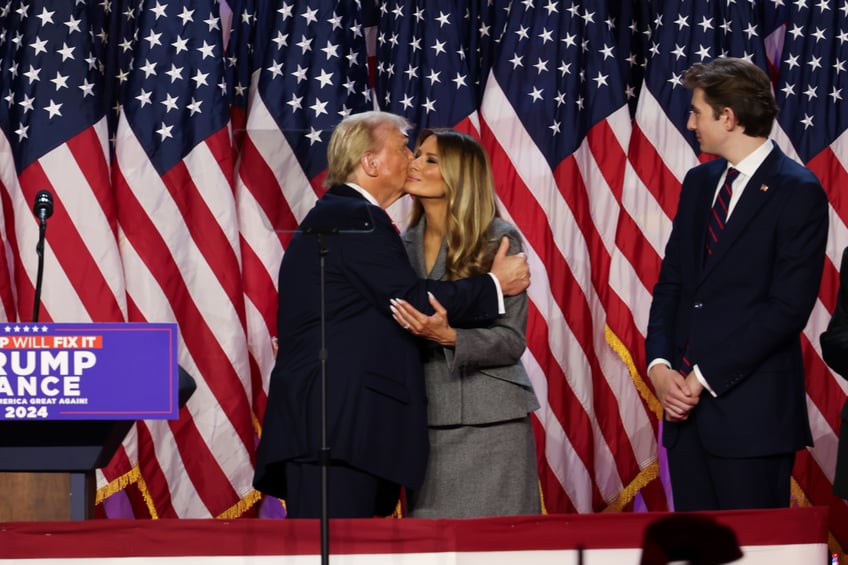 fashion notes melania trump celebrates husbands victory in timeless dior