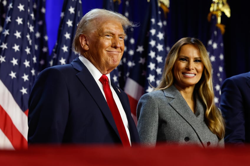 fashion notes melania trump celebrates husbands victory in timeless dior