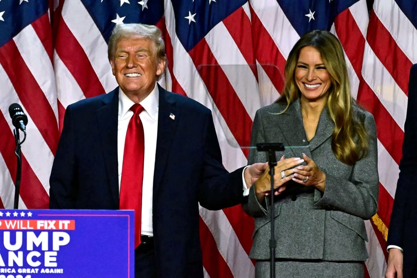 fashion notes melania trump celebrates husbands victory in timeless dior