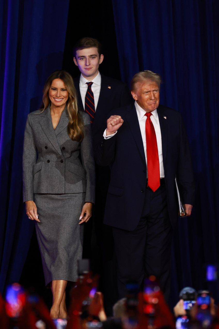 fashion notes melania trump celebrates husbands victory in timeless dior