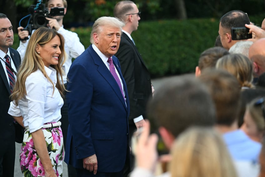 fashion notes melania trump hosts white house picnic in fuchsia dolce gabbana
