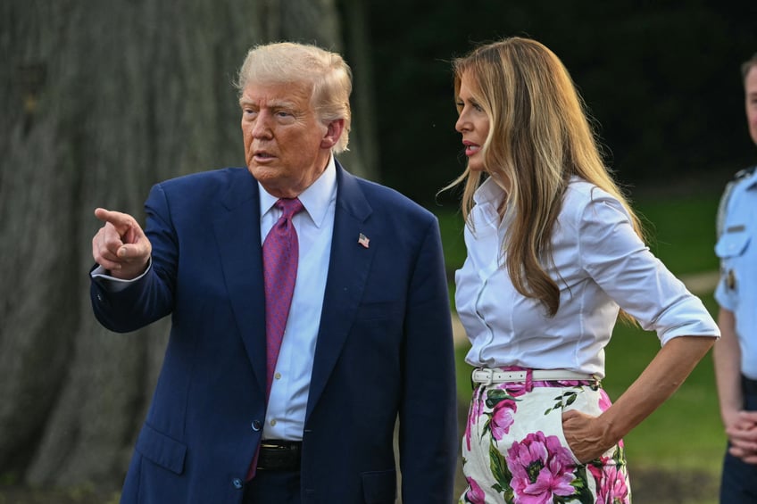 fashion notes melania trump hosts white house picnic in fuchsia dolce gabbana