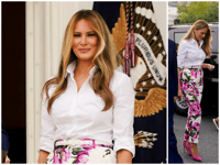 Fashion Notes: Melania Trump Hosts White House Picnic in Fuchsia Dolce & Gabbana