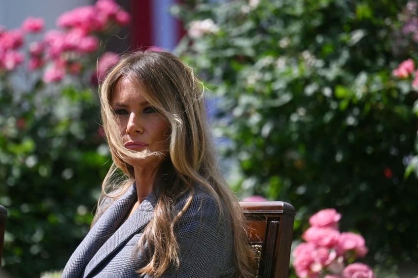 fashion notes melania trump is all business in prada suit python pumps