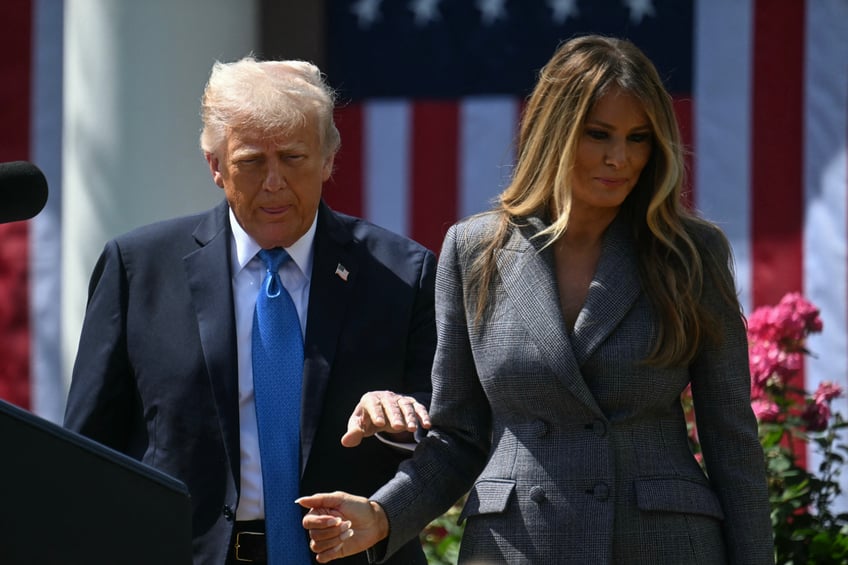 fashion notes melania trump is all business in prada suit python pumps