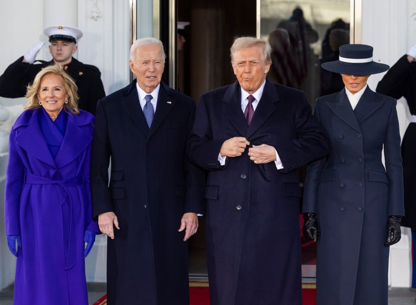 fashion notes melania trump is epitome of american luxury in adam lippes coat eric javits hat